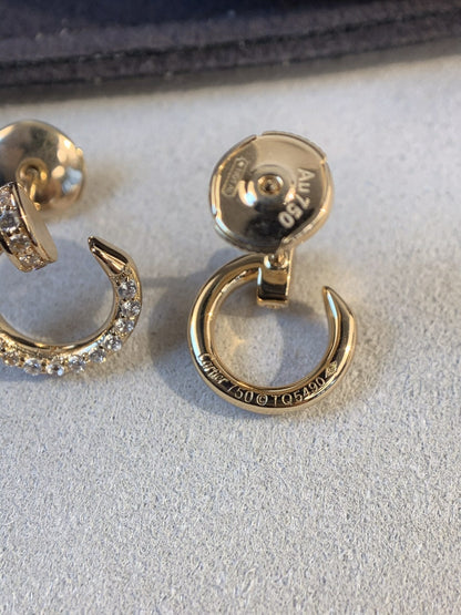 [Luxery]JUSTE EARRINGS GOLD DIAMONDS