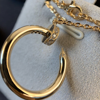 [Luxery]JUSTE NECKLACE PINK GOLD