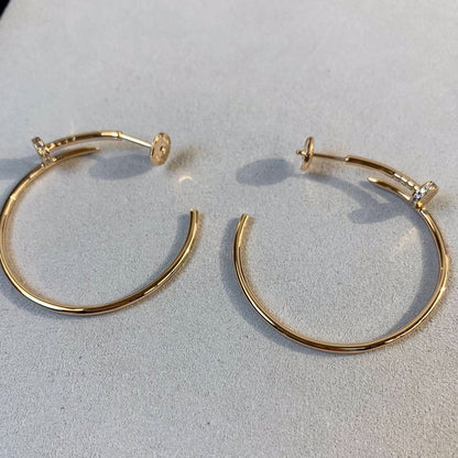 [Luxery]JUSTE EARRINGS GOLD DIAMONDS 1.8MM