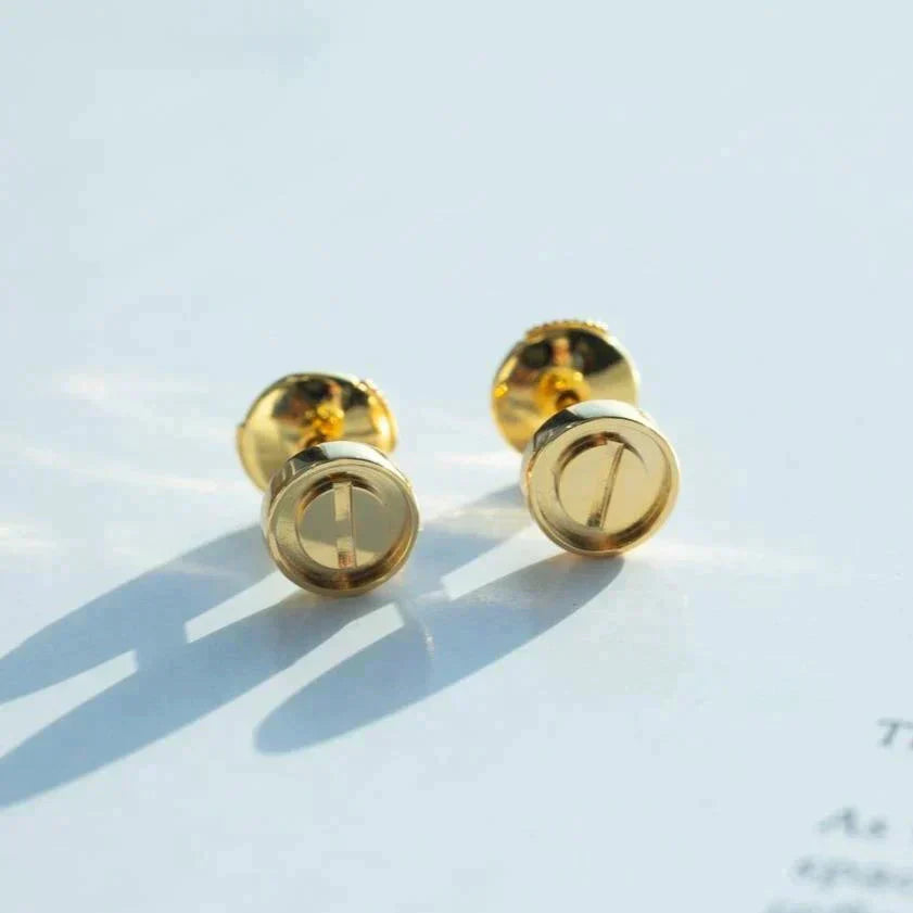 [Luxery]LOVE EARRINGS GOLD 10MM