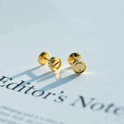 [Luxery]LOVE EARRINGS GOLD 10MM