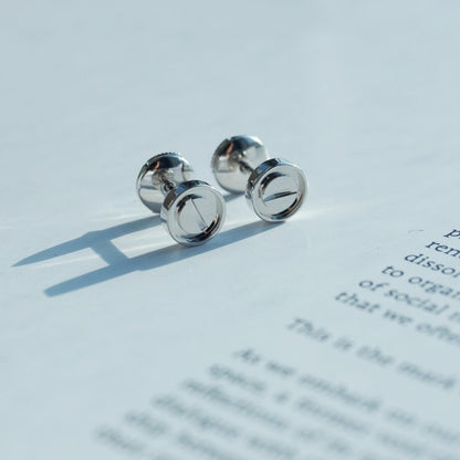 [Luxery]LOVE EARRINGS SILVER 10MM
