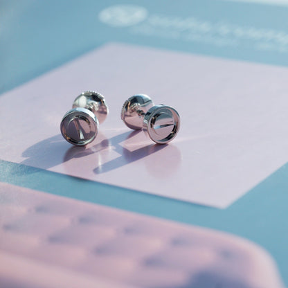 [Luxery]LOVE EARRINGS SILVER 10MM