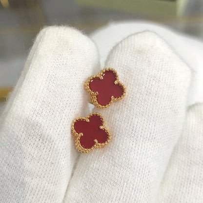 [Luxery]CLOVER MINI GOLD EARRINGS