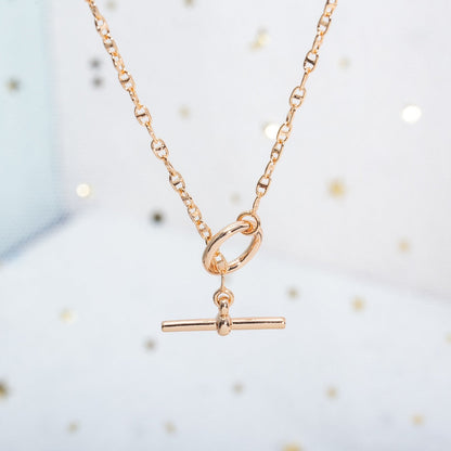 [Luxery]ECHAPPEE NECKLACE PINK GOLD