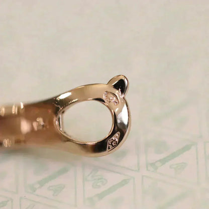 [Luxery]CLOVER MEDIUM 1 MOTIFS FUll DIAMOND EARRINGS