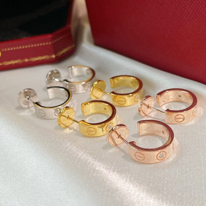 [Luxery]LOVE EARRINGS 5.7MM 2 DIAMONDS