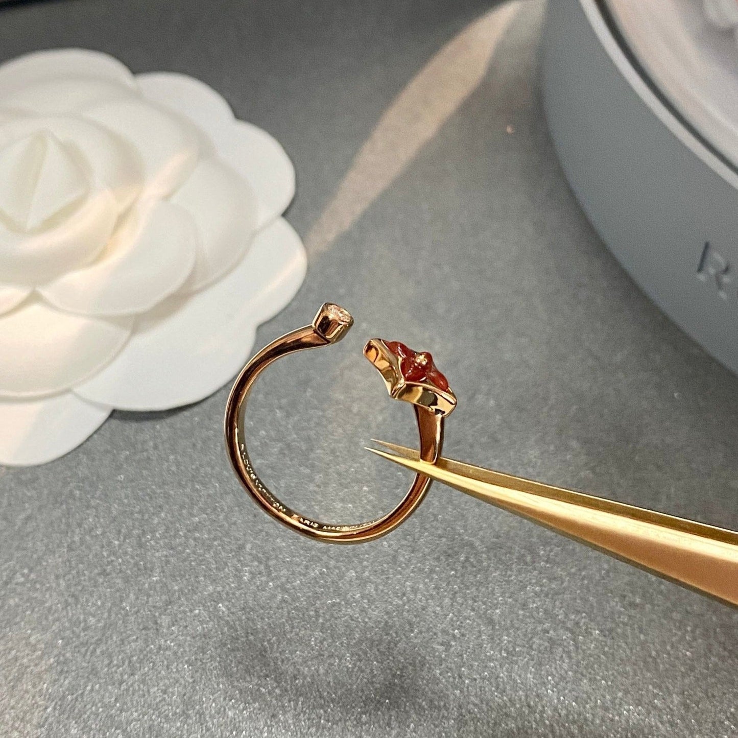 [Luxery]STAR 1 DIAMOND OPEN RING