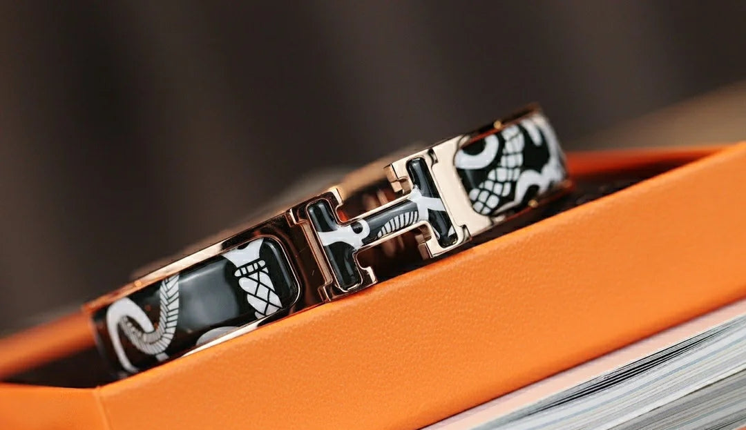 [Luxery]H TARTAN BRACELET 12MM