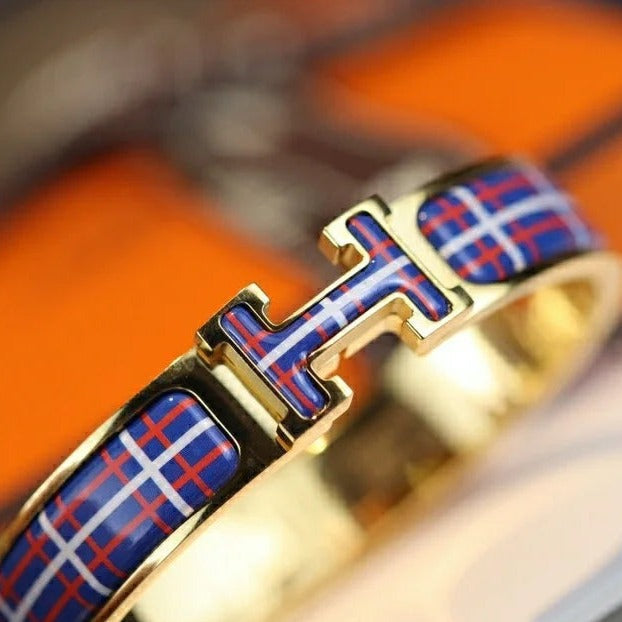 [Luxery]H TARTAN BRACELET 12MM
