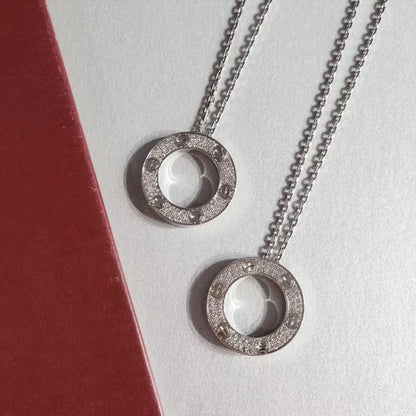 [Luxery]LOVE NECKLACE ADJUSTABLE SILVER