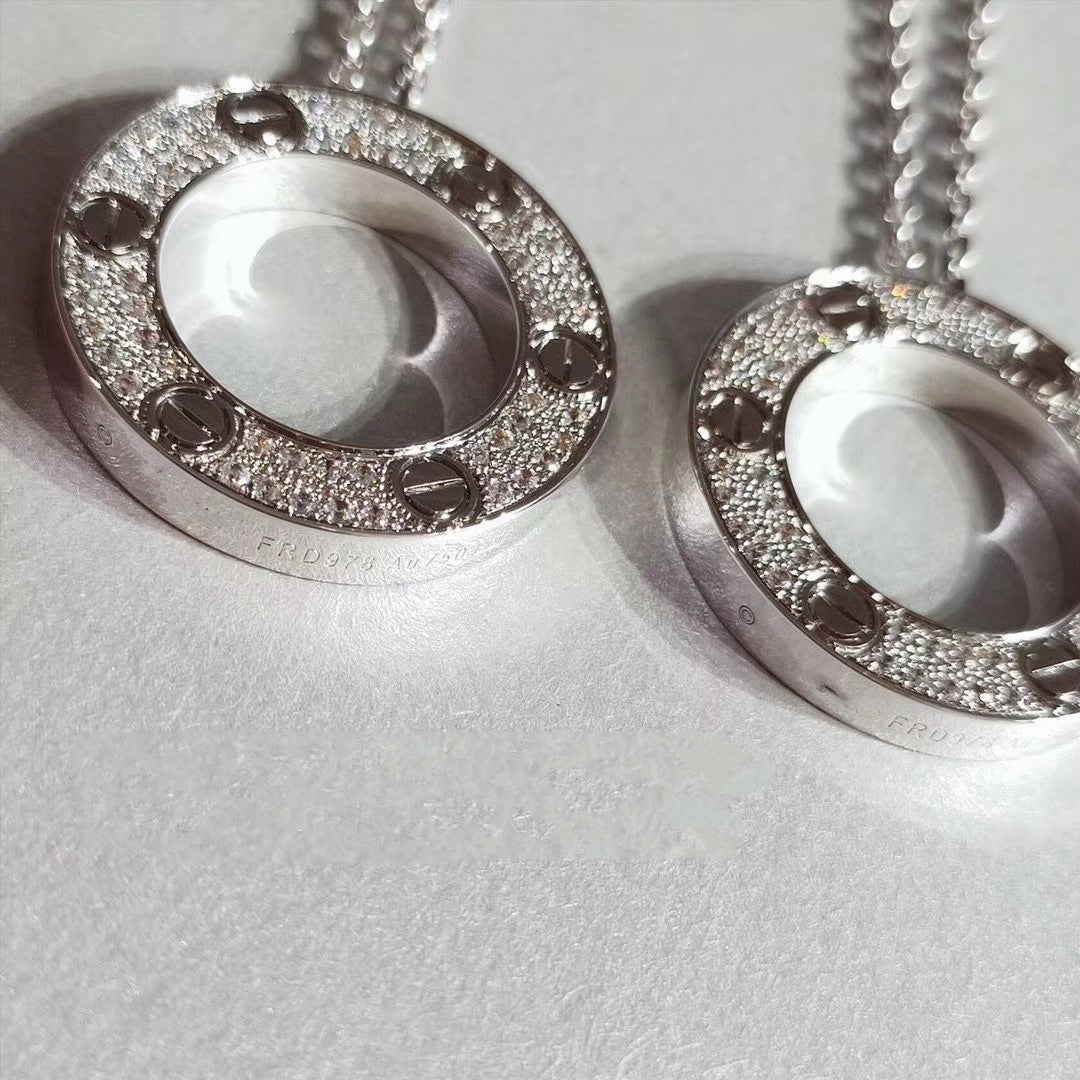 [Luxery]LOVE NECKLACE ADJUSTABLE SILVER
