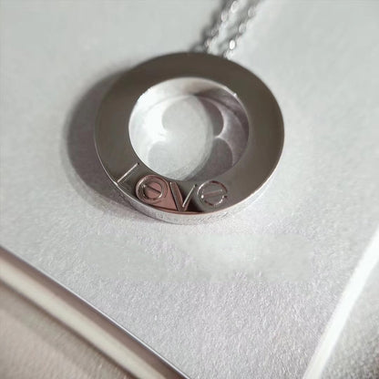 [Luxery]LOVE NECKLACE ADJUSTABLE SILVER