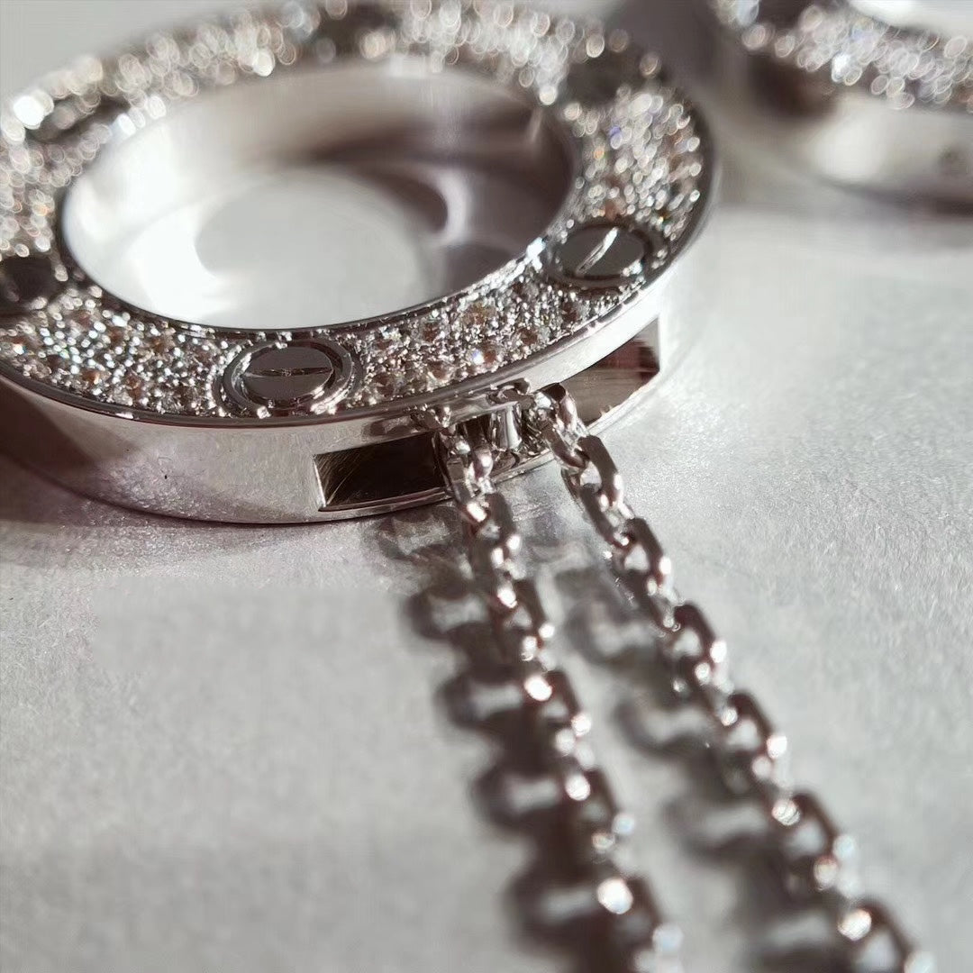 [Luxery]LOVE NECKLACE ADJUSTABLE SILVER