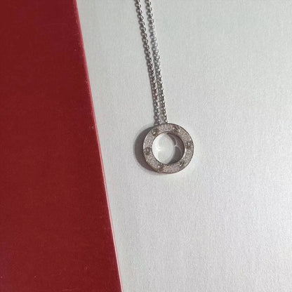 [Luxery]LOVE NECKLACE ADJUSTABLE SILVER