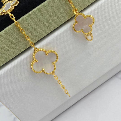 [Luxery]MAGIC CLOVER MOP GOLD BRACELET 5 MOTIFS