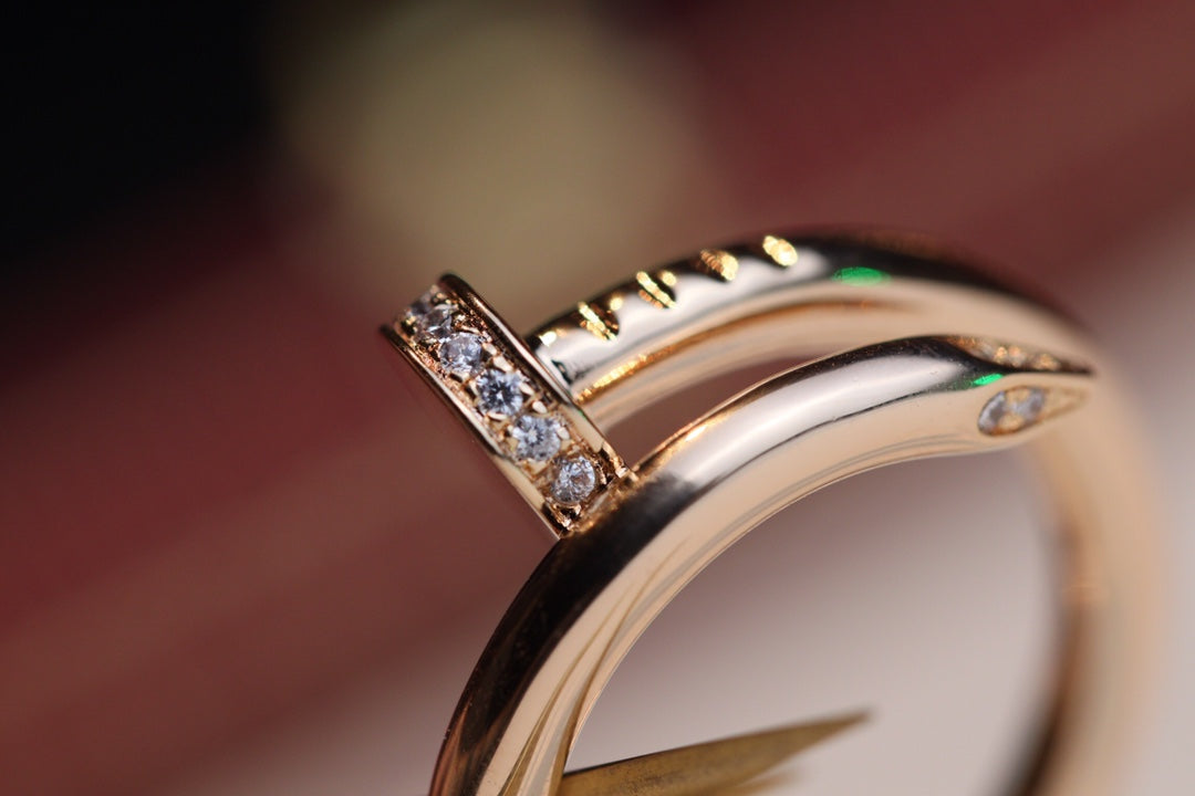 [Luxery]JUSTE RING 2.65MM PINK GOLD DIAMOND