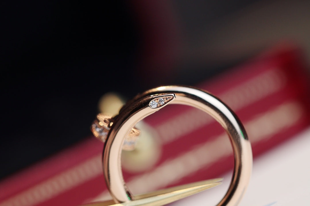 [Luxery]JUSTE RING 2.65MM PINK GOLD DIAMOND