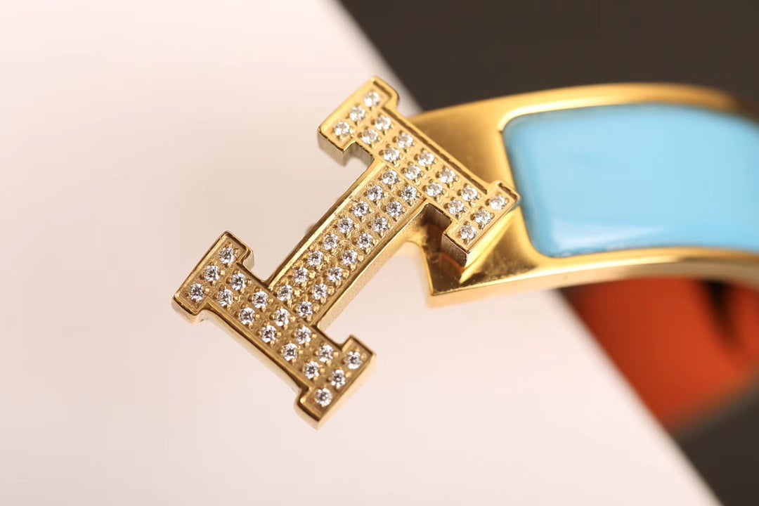 [Luxery]H CLOUD BLUE BRACELET GOLD DIAMOND