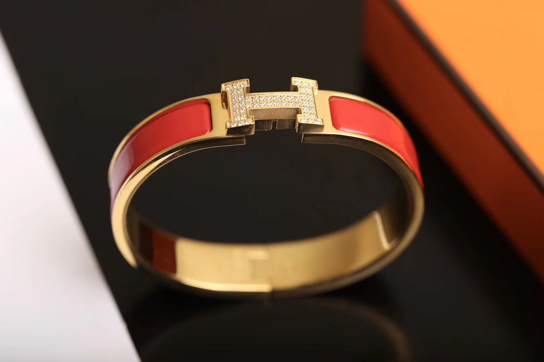 [Luxery]H BRACELET GOLD DIAMOND