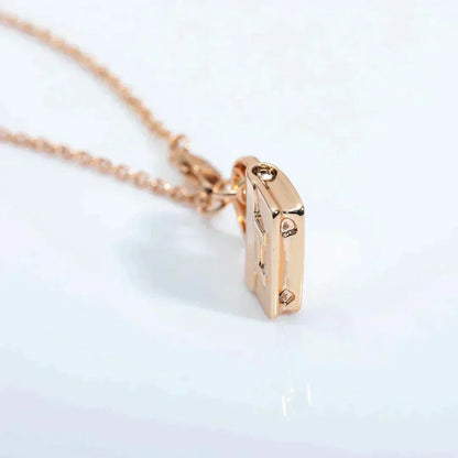 [Luxery]AMULETTE PEDANT ROSE GOLD NECKLACE