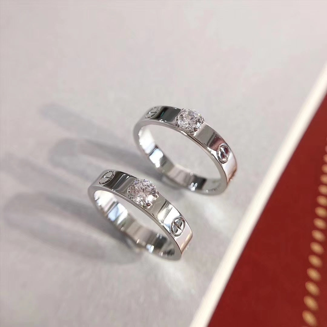 [Luxery]LOVE RING 3.6MM 1 BIG DIAMOND