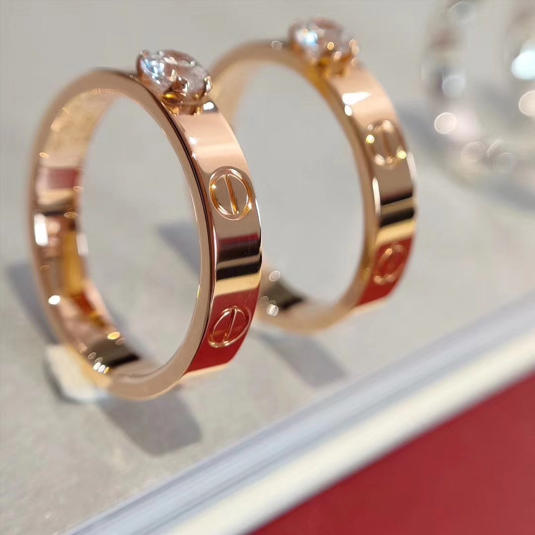 [Luxery]LOVE RING 3.6MM 1 BIG DIAMOND