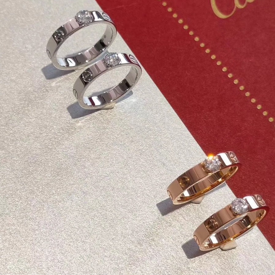 [Luxery]LOVE RING 3.6MM 1 BIG DIAMOND