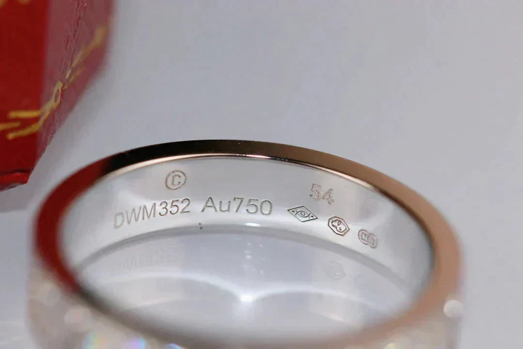 [Luxery]LOVE RING 3.6MM DIAMOND PAVED