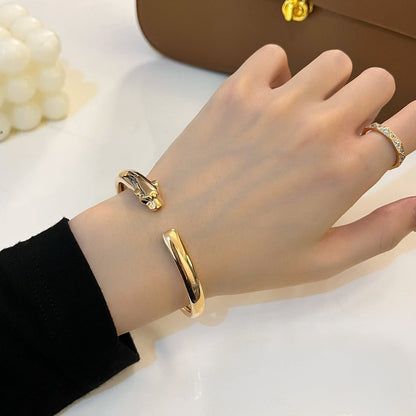 [Luxery]PANTHERE GOLD OPEN BRACELET