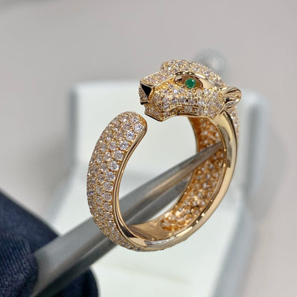 [Luxery]PANTHERE PINK GOLD DIAMOND RING