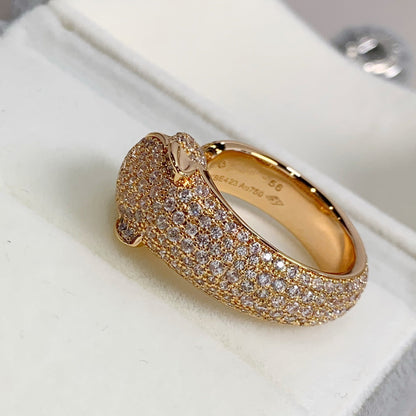 [Luxery]PANTHERE PINK GOLD DIAMOND RING