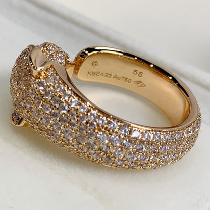 [Luxery]PANTHERE PINK GOLD DIAMOND RING
