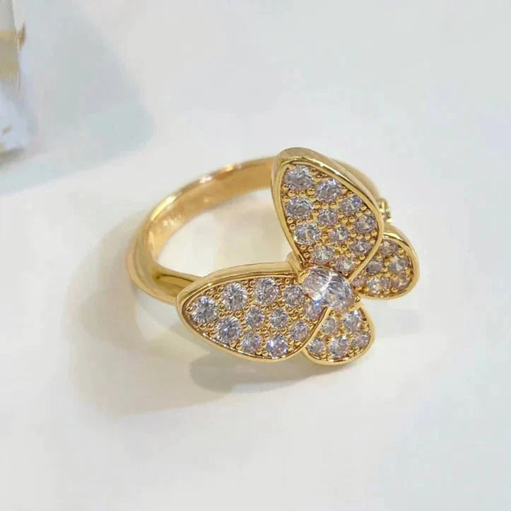 [Luxery]BUTTERFLY DIAMOND RING