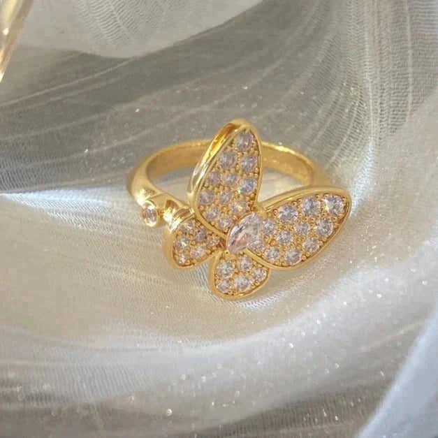 [Luxery]BUTTERFLY DIAMOND RING