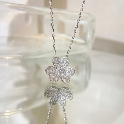 [Luxery]FLOWER DIAMOND NECKLACE