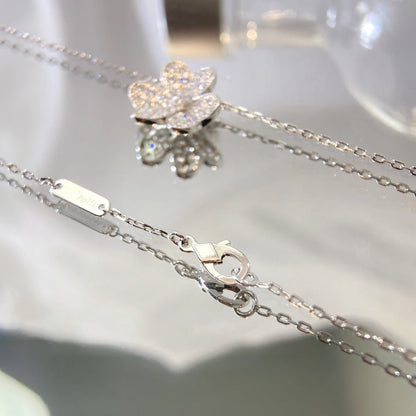[Luxery]FLOWER DIAMOND NECKLACE