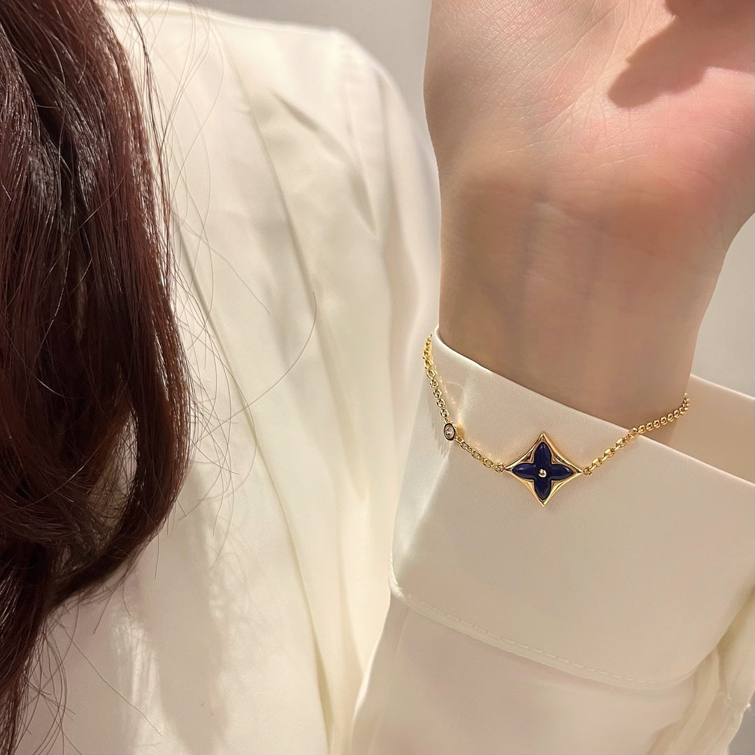 [Luxery]COLOR STAR PINK GOLD DIAMOND BRACELET