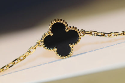 [Luxery]CLOVER 20 MOTIFS ONYX ROSE GOLD