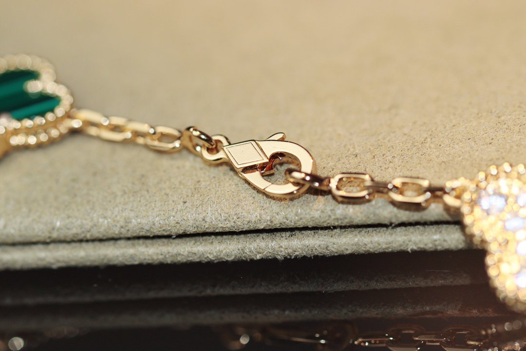 [Luxery]CLOVER 20 MOTIFS ONYX ROSE GOLD