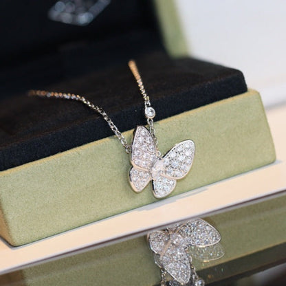 [Luxery]BUTTERFLY DIAMOND NECKLACE