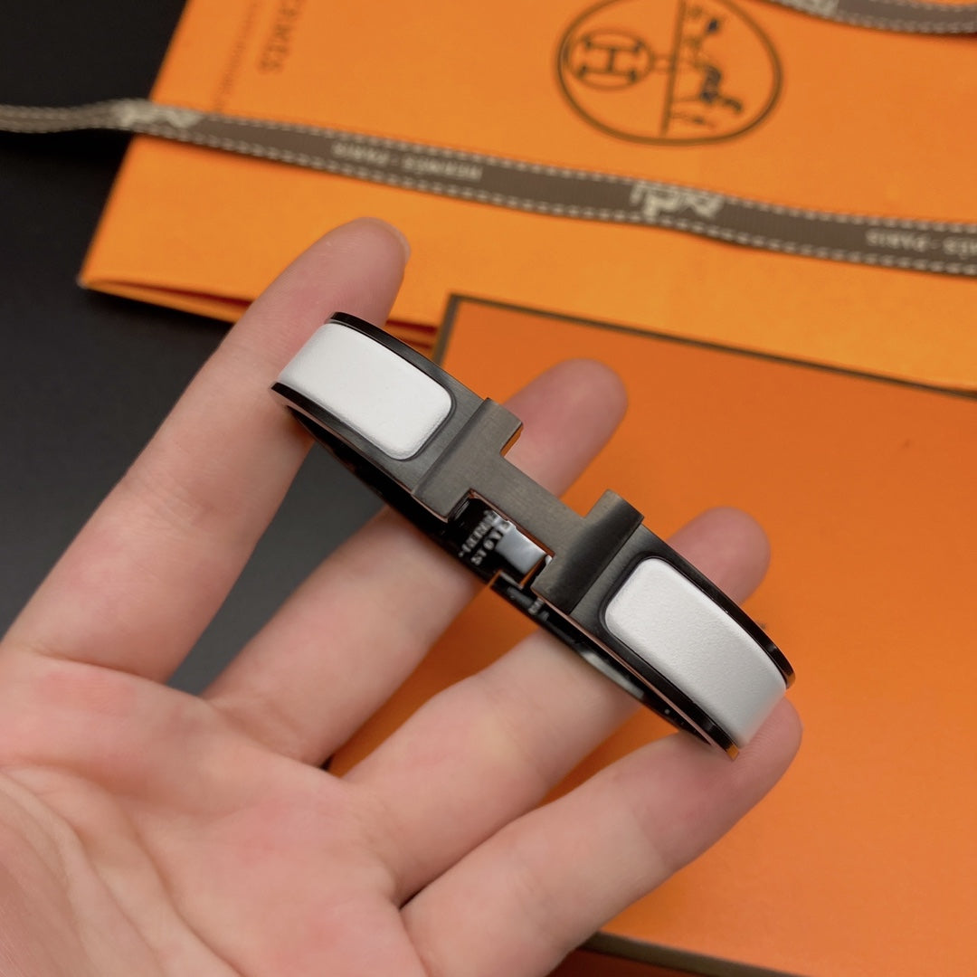 [Luxery]H BRACELET 12MM BLACK WHITE CERAMIC
