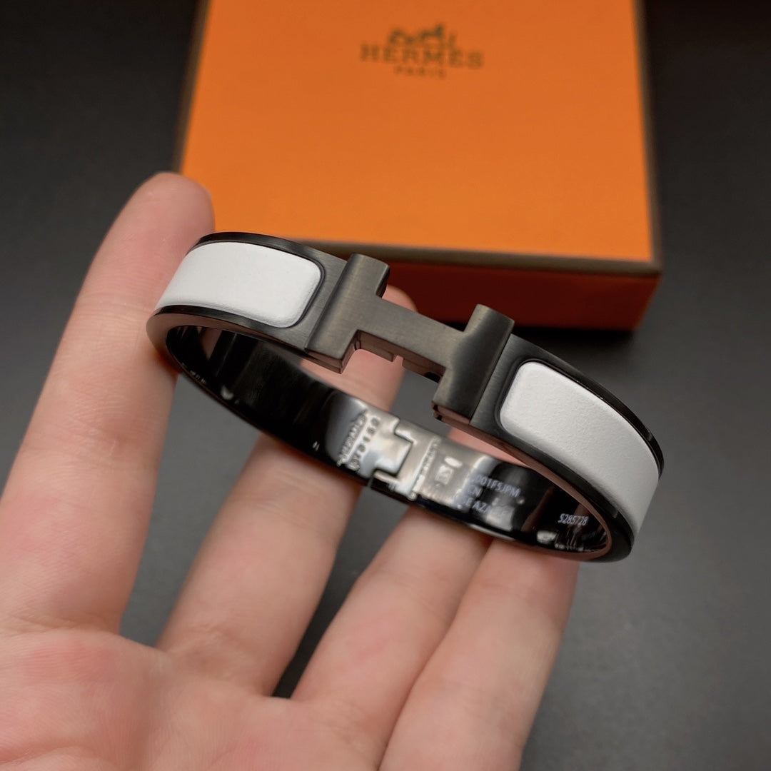 [Luxery]H BRACELET 12MM BLACK WHITE CERAMIC
