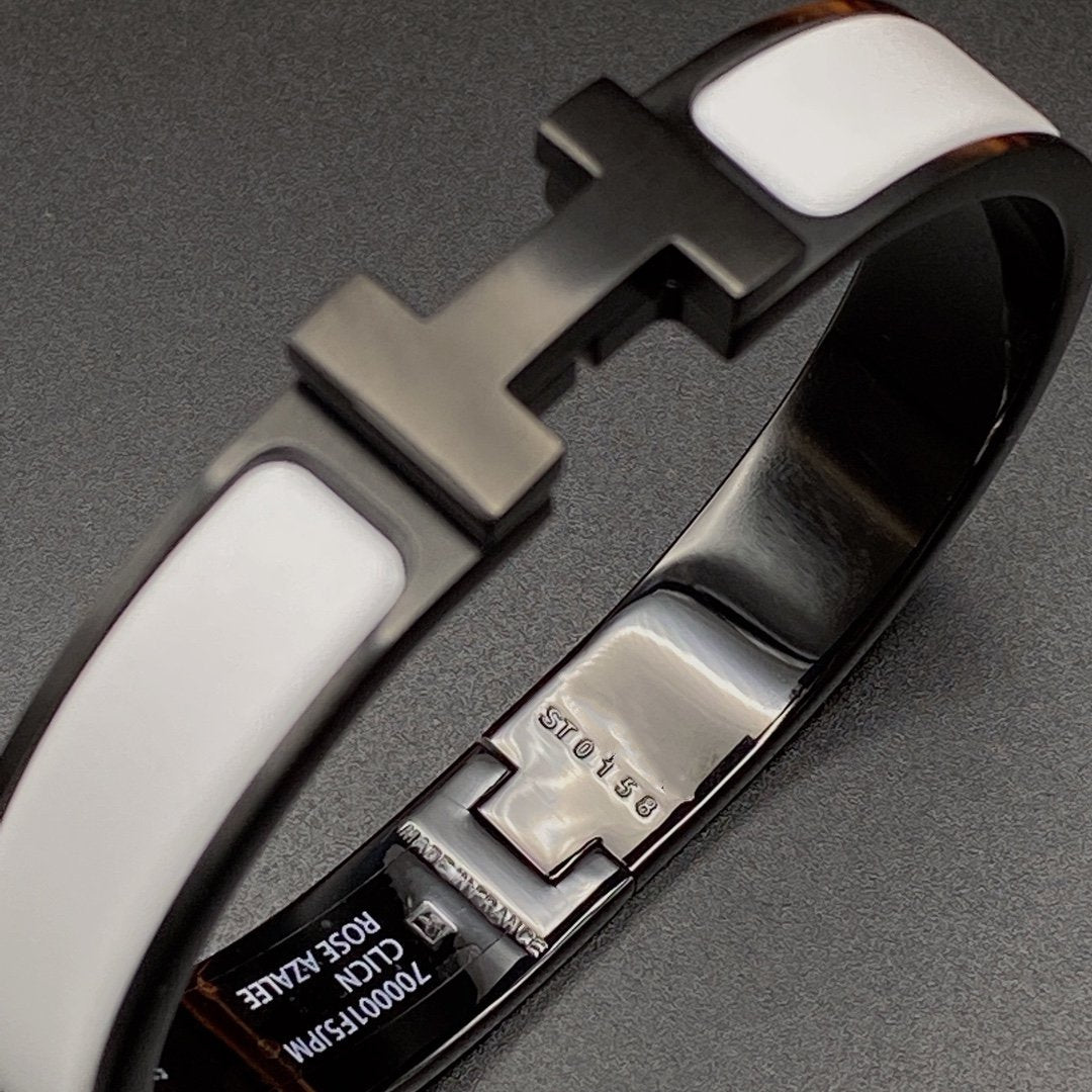[Luxery]H BRACELET 12MM BLACK WHITE CERAMIC