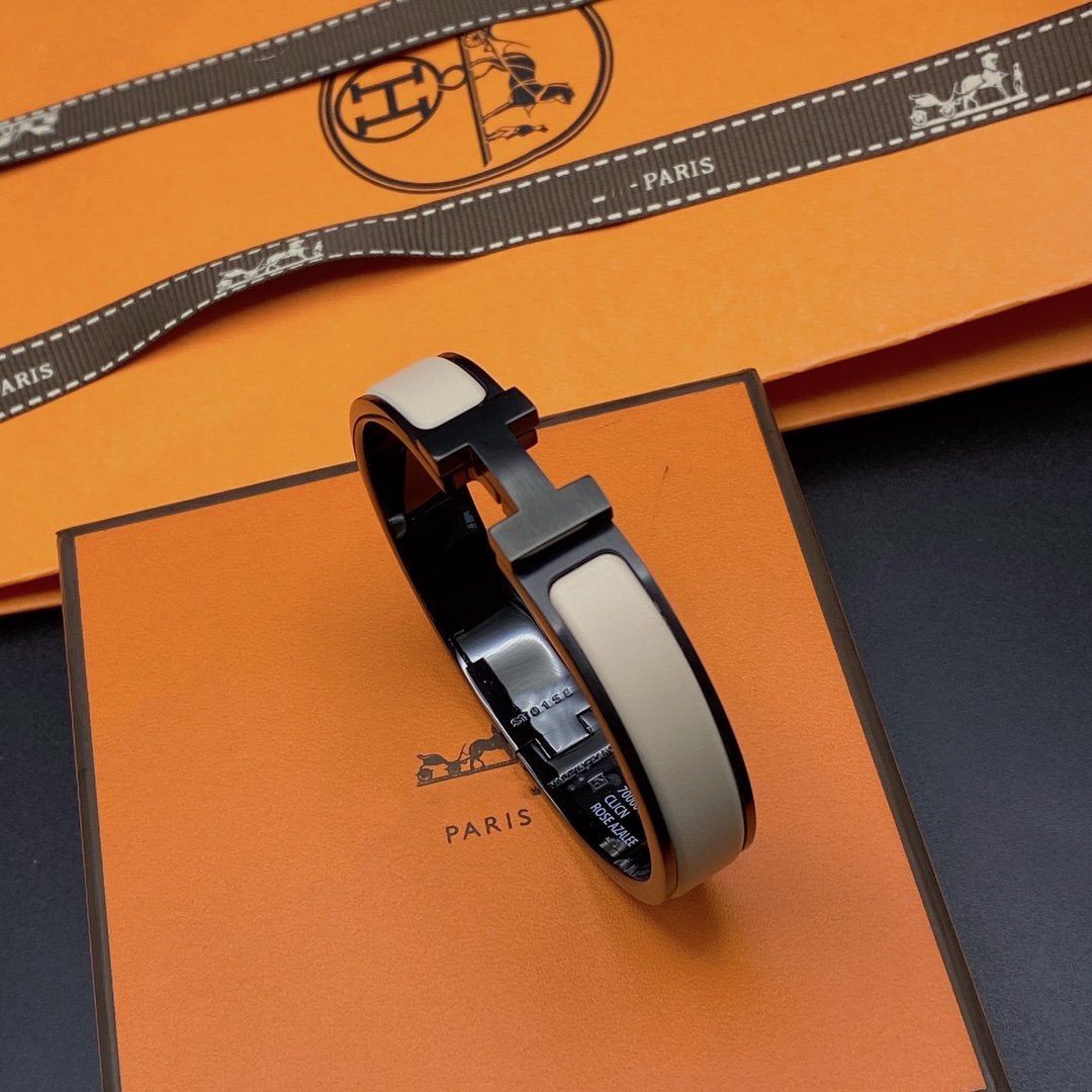 [Luxery]H BRACELET 12MM BLACK BEIGE CERAMIC
