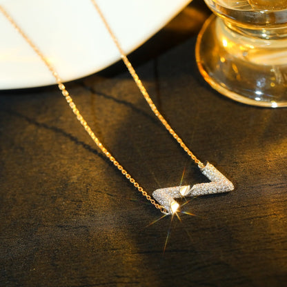 [Luxery]VOLT SILVER DIAMOND PEDANT NECKLACE