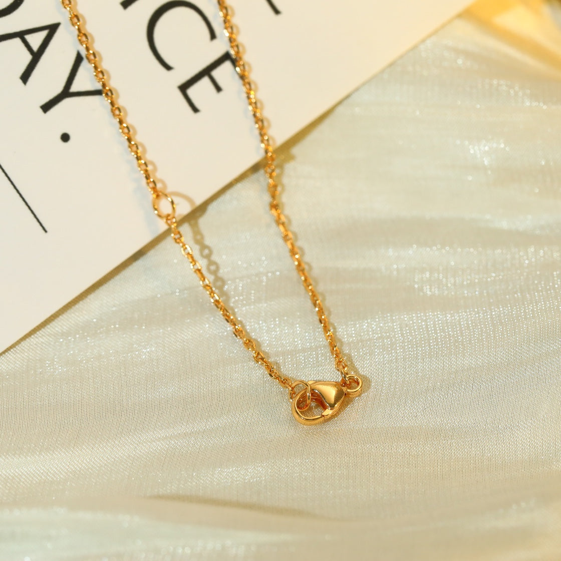 [Luxery]VOLT SILVER DIAMOND PEDANT NECKLACE