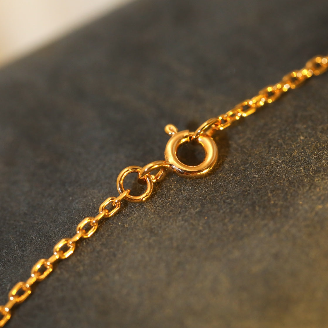 [Luxery]SUN PEDANT PINK GOLD 1 DIAMOND NECKLACE
