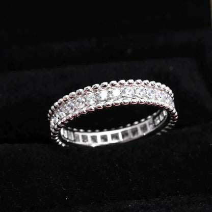 [Luxery]PERLEE DIAMOND SILVER RING