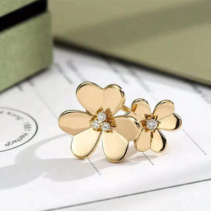 [Luxery]CLOVER COMOS GOLD DIAMOND RING